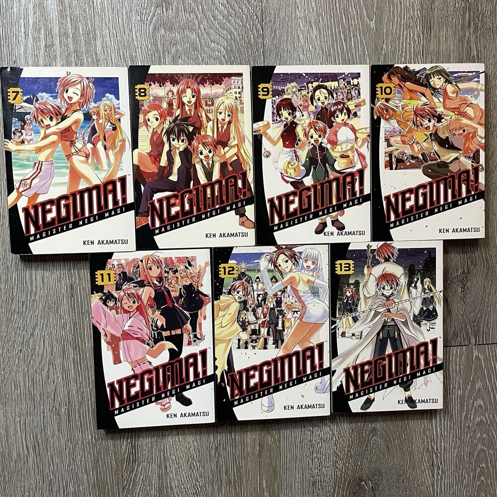 Manga Set of Seven - Negima! Magister Negi Magi Volumes 7-13 English